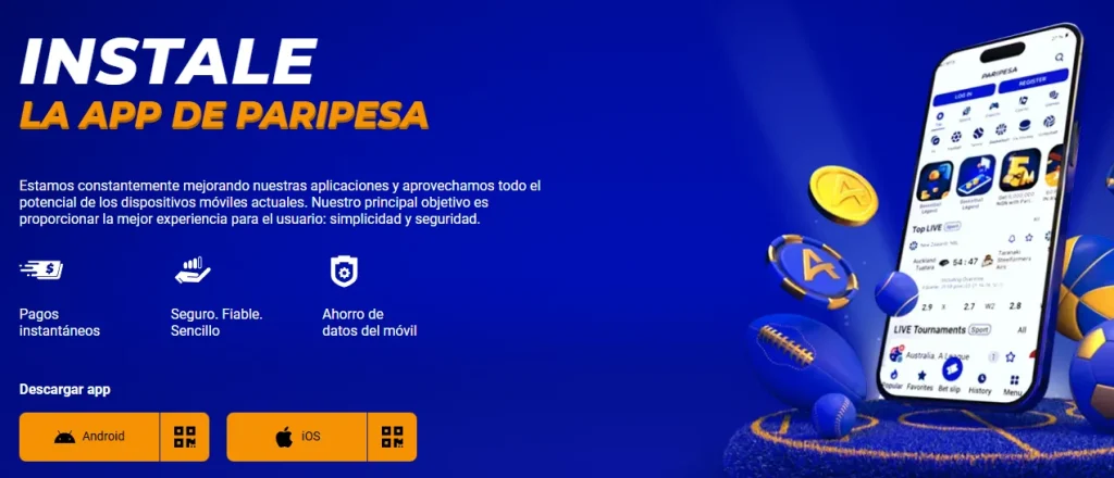 Paripesa APP Descarregar para Android e iOS