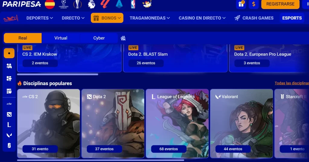 Apuestas de eSports